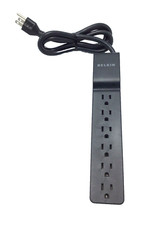 Belkin BE106000-04-BLK 6-Outlet Home/Office Surge Protector 4' cord