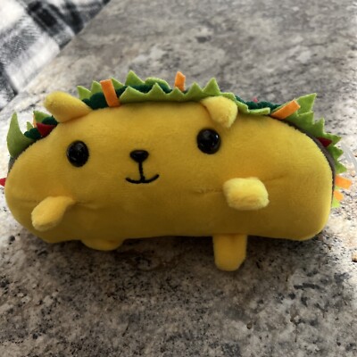 Exploding Kittens Taco Cat 10'' Plush Stuffed Animal Yellow Anthropomorphic
