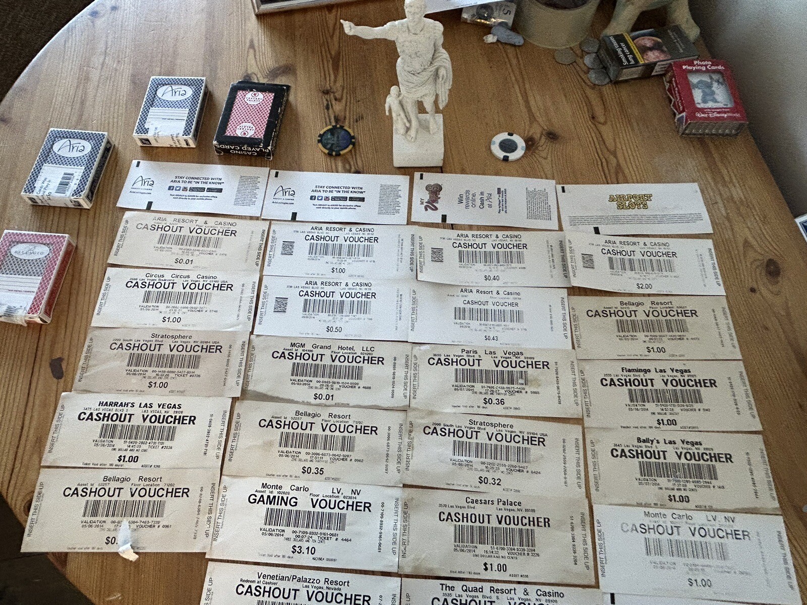 2014 Las Vegas, Cashout Vouchers. Own A Piece Of Vegas History! eBay