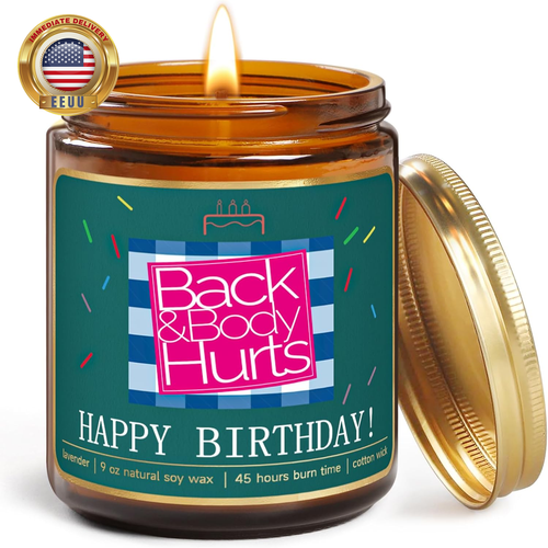 Happy Birthday Candle Gifts for Women,Unique Best Friend Birthday Gifts for Her,