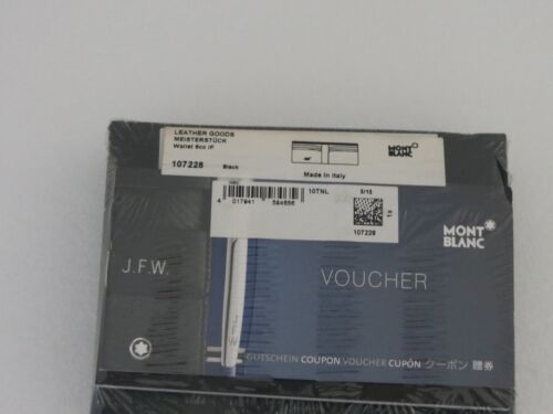 Montblanc Leather Goods Meinstruck Black Wallet 6cc IF 107228 New