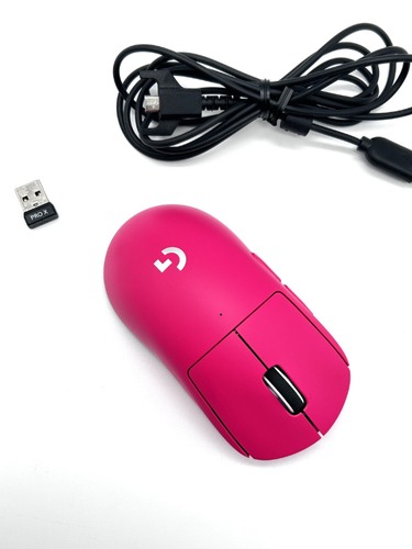 Gebrauchte Logitech G Pro X Superlight Wireless PINK Gaming Maus + Dongle Kabel - Bild 2 von 11