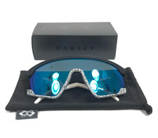 Oakley Sunglasses BXTR OO9280-0339 Matte Black White Gray Prizm Sapphire Lenses