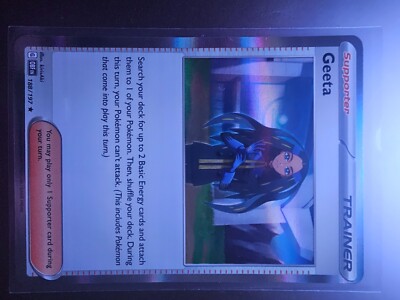 Geeta Trainer Pokemon 2023 Obsidian Flames 188/197 Holo CGC