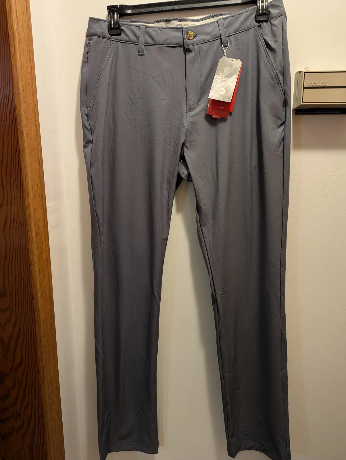33,000 Ft Men's Gray 34x32 Outdoor Tapered Leg UPF 40 Quick Dry Stretch Pants...
