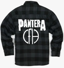 Panetra Heavy Metal Band Men's Plaid Flannel (Multiple Variations)