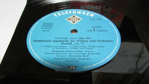 KONSTANTY KULKA TELEFUNKEN LP 6.41027 ALLEGRO NON TROPPO - Imagen 2 de 2