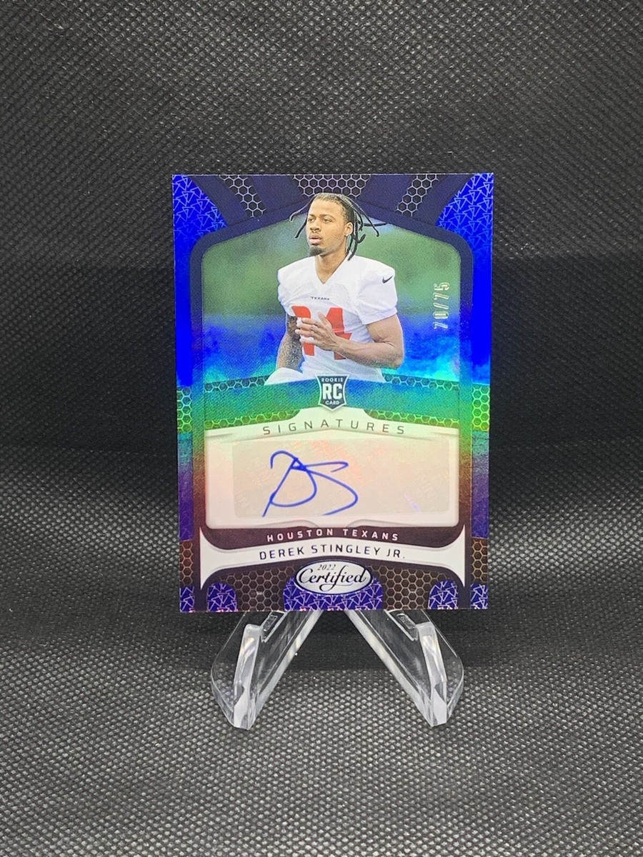 DEREK STINGLEY JR 2022 Certified ROOKIE Signatures Auto Blue 70/75