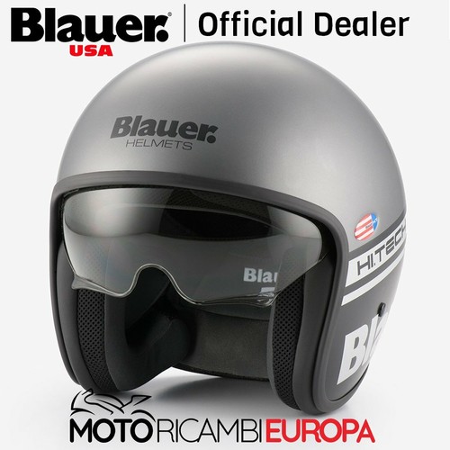 CASCO MOTO SCOOTER BLAUER IN FIBRA DI VETRO STILE VINTAGE TAGLIA M | eBay