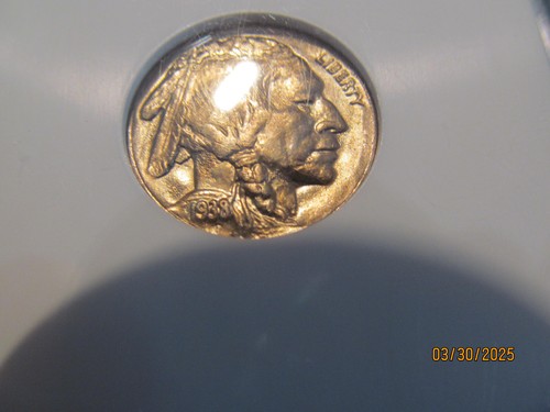 1938D BUFFALO NICKEL NGC MS-66 NICE GOLDEN TONING - Picture 2 of 4