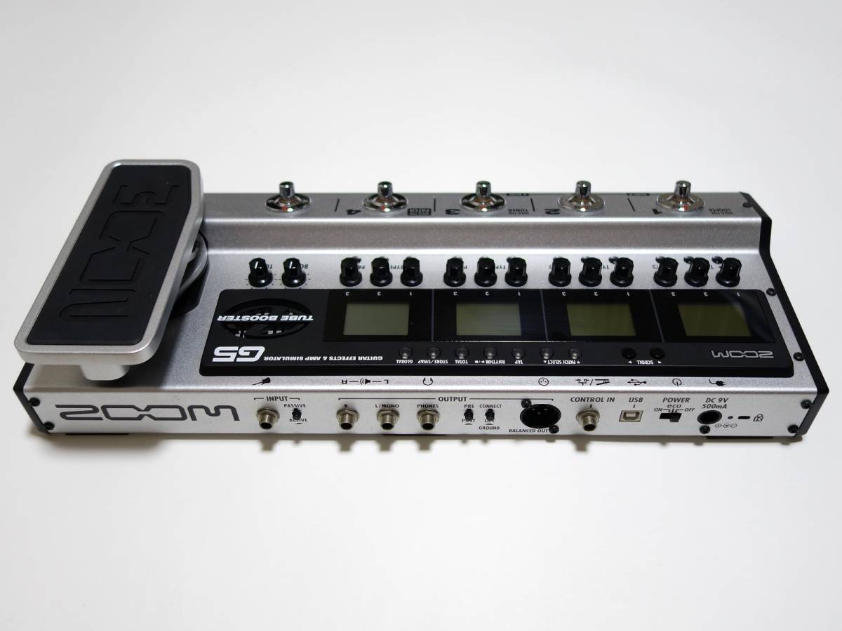 Zoom G5 Multi Effects Electric Guitar Pedal Effector Silver Used