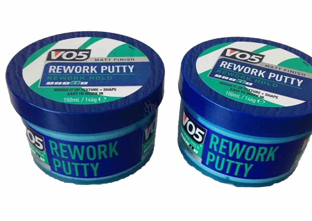 VO5 Extreme Style Rework Putty 2 x 150ml Hair Styling Putty V05