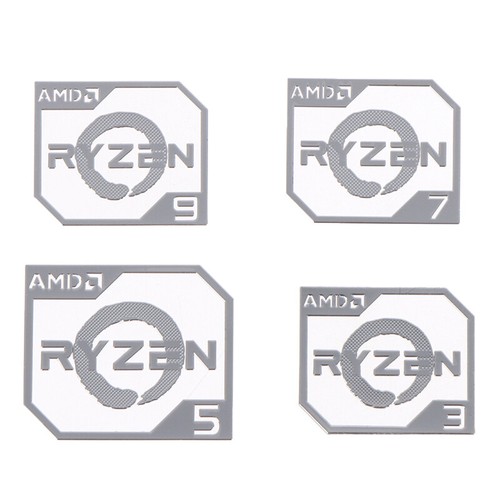 AMD Ruilong Ryzen R9 R7 R5 R3 Vega Metal Sticker Notebook Desktop Logo Stick$j