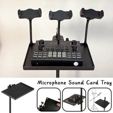 Microphone Sound Card Tray Universal Multimedia Stand For Tripod Live Broadcast.