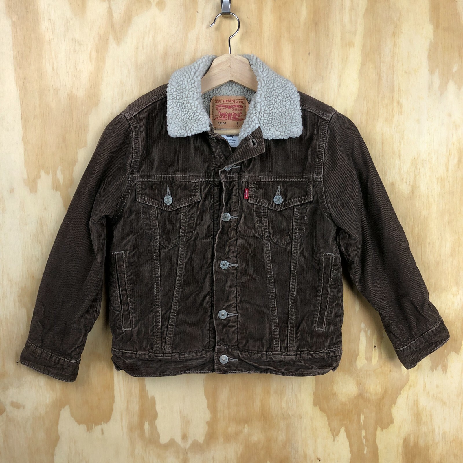 LEVIS Sherpa Lined Brown Corduroy 