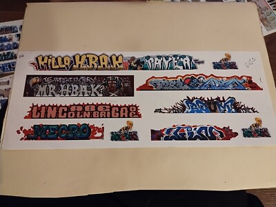 O Scale Custom Graffiti Decals #22- Clear Film