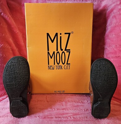 🔥Miz Mooz NYC Pass Leather Ruched Mid Boots US 8.5-9 EU39 Brandy