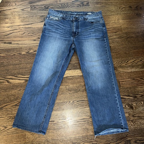 Calvin Klein Mens Size 36x27 Med Wash Straight Leg Denim Jeans - Picture 2 of 11