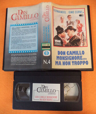 VHS*film DON CAMILLO MONSIGNORE...MA NON TROPPO & peppone Gino*Cervi(F265)no*dvd