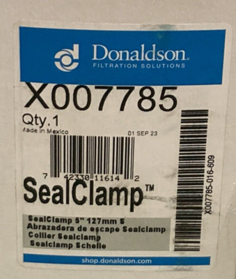 NEW GENUINE DONALDSON X007785 SEAL BAND CLAMP EXHAUST 5