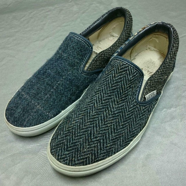 vans tweed slip on