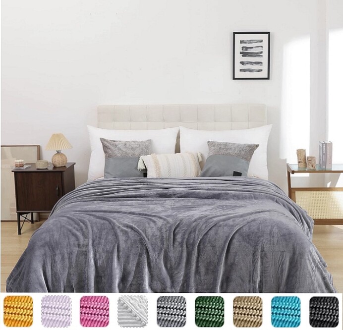 Blanket king size fleece soft queen size the big one throw full