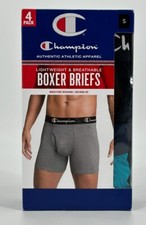 Champion Boxer Briefs Men's Small Authentic Apparel Lightweight Multicolor 90s