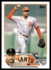 David Villar RC 2023 Topps #277 San Francisco Giants 28936 Baseball Card