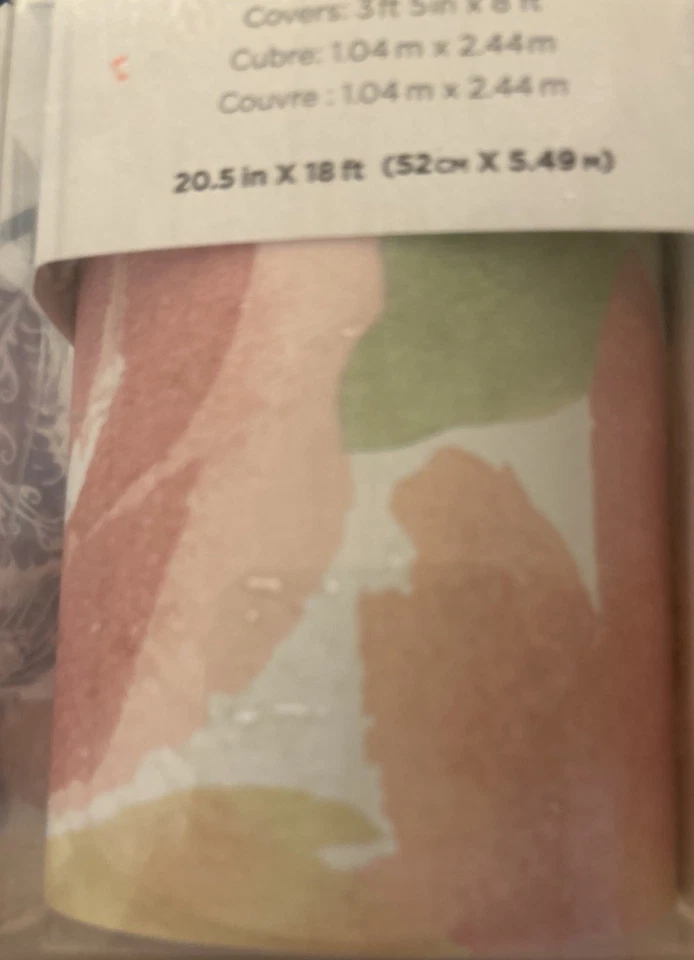 Audrey, nueva. Papel pintado NuWall Pops pelar y pegar 20,5 pulgadas X 18 pies Foto 3 de 3