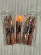 KP Designs Country Primitive 6.5” Crow Led Taper Battery Operated Candle w Timer