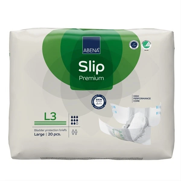 ABENA SLIP L3 PREMIUM Adult Diapers 20 pcs. Bladder Protection Briefs 3400 ml
Opens in a new window