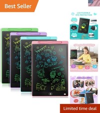 4 Pack LCD Writing Tablet for Kids, 8.5 Inch Colorful Doodle Board Drawing Table