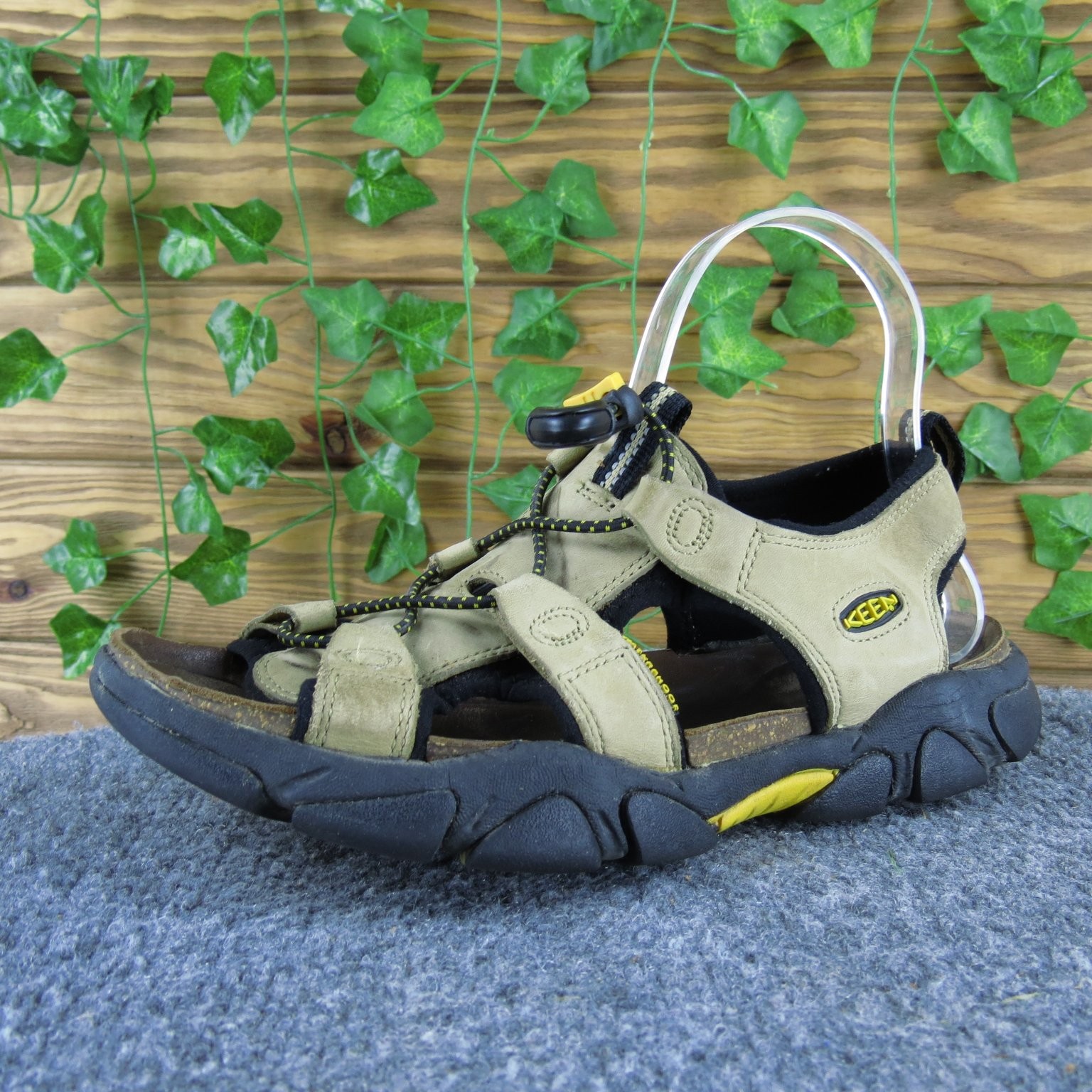 Sandali donna KEEN misura 8M beige pelle cinturini regolabili outdoor