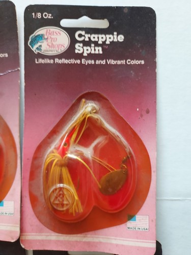 New In Package Vintage Bass Pro Shops 1/8oz. Crappie Spin Spinner Baits Set Of 6 - Picture 12 of 14