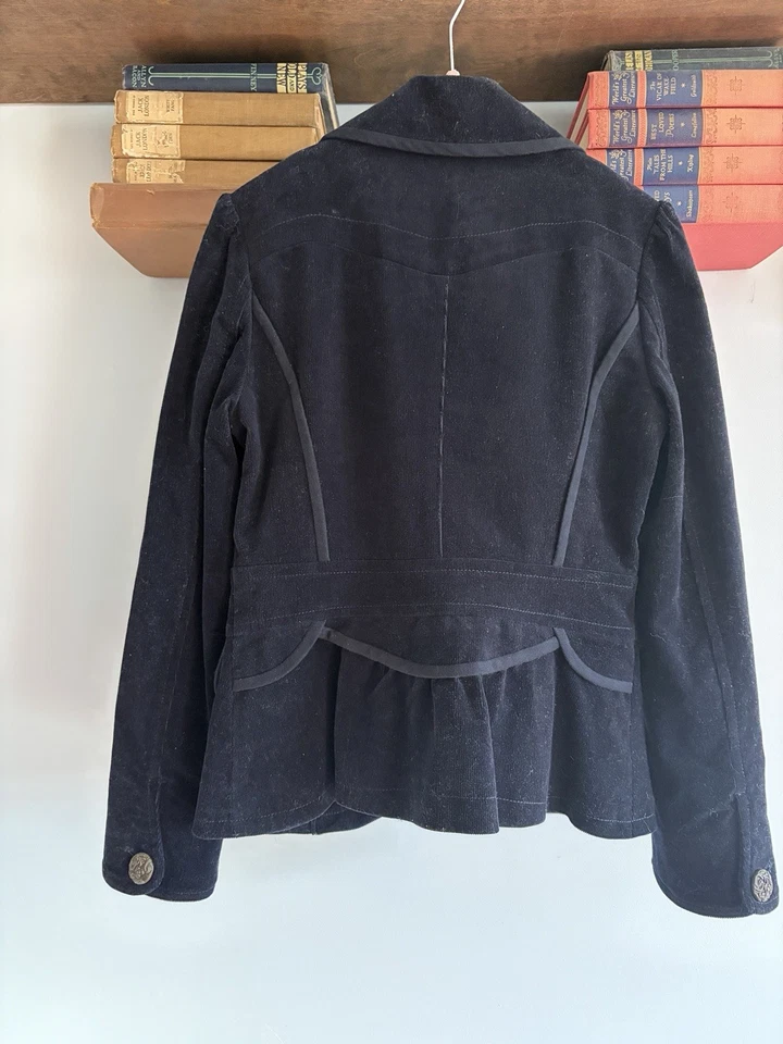 Blazer Chaqueta Pana Negra ZIO Song Zio Talla 55/4 Foto 2 de 2