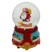 EVVIVA CARILLON PALLA DI NEVE BABBO NATALE 9X12 CM