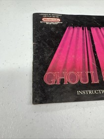 Ghoul School Nintendo NES MANUAL ONLY