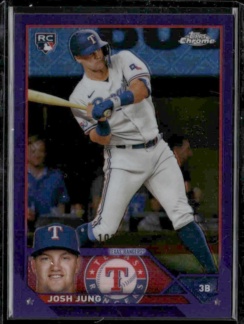 2023 Topps Chrome - Josh Jung #93 Purple Refractor /250 (RC)