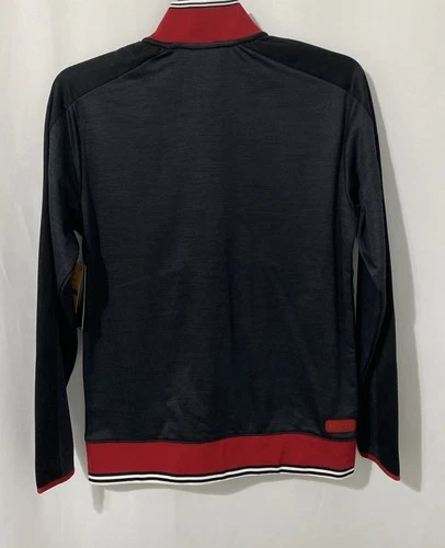 AND1 Men's Black Heather Long Sleeve Dribble Mock Neck Jacket Size Small NWT image 14