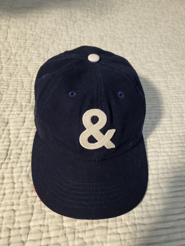 Hedley & Bennett Baseball Chef Hat w/ Adjustable Beige Leather Strap .