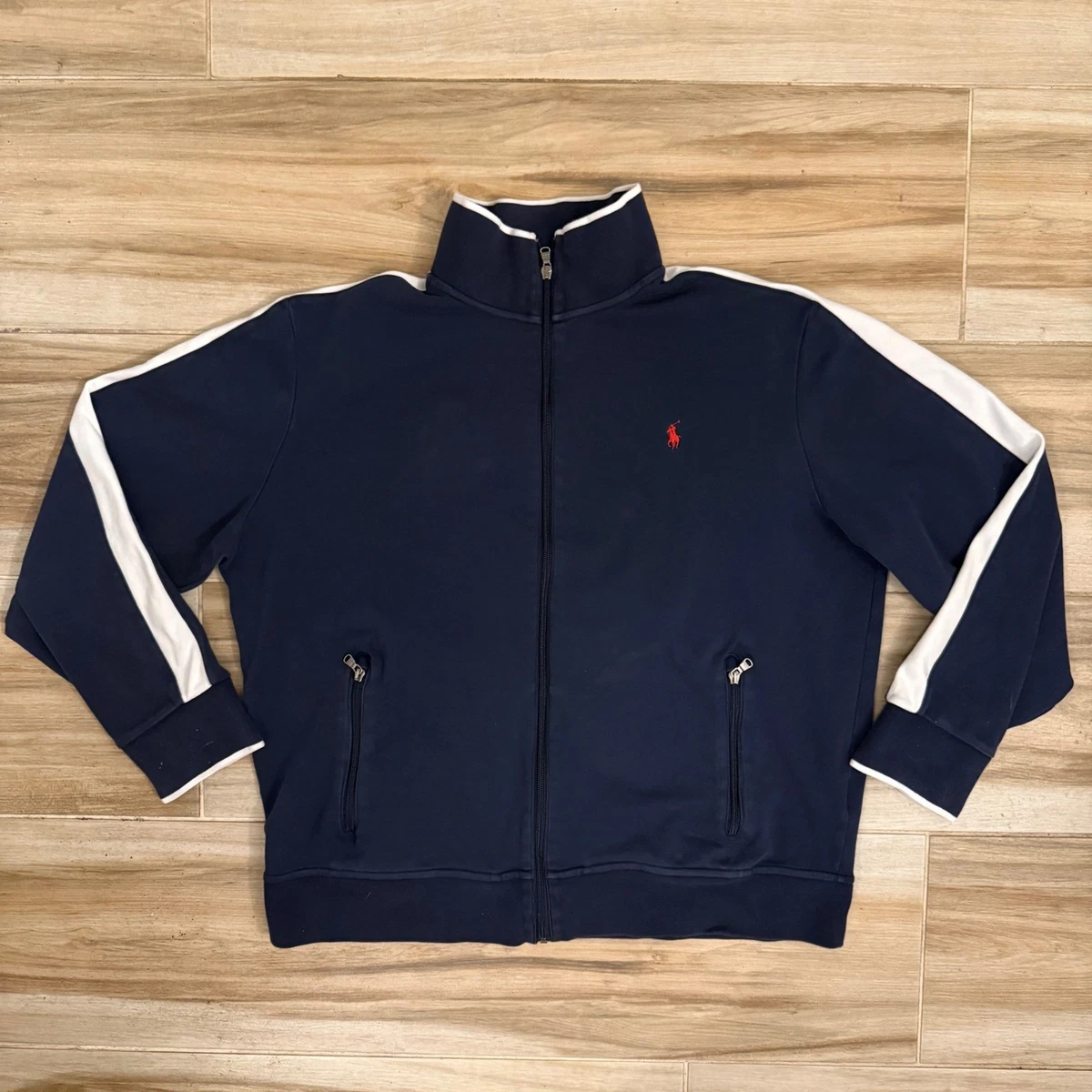 Track Jacket Blue Striped Activewear Jackets for Men for Sale