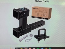 Nilight Dual Hitch Extender to 10 Inch Max Extension Length with Hitch Tightener