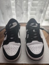 Gently Used Size 8 Nike Dunk Low Black White Panda DD1503-101