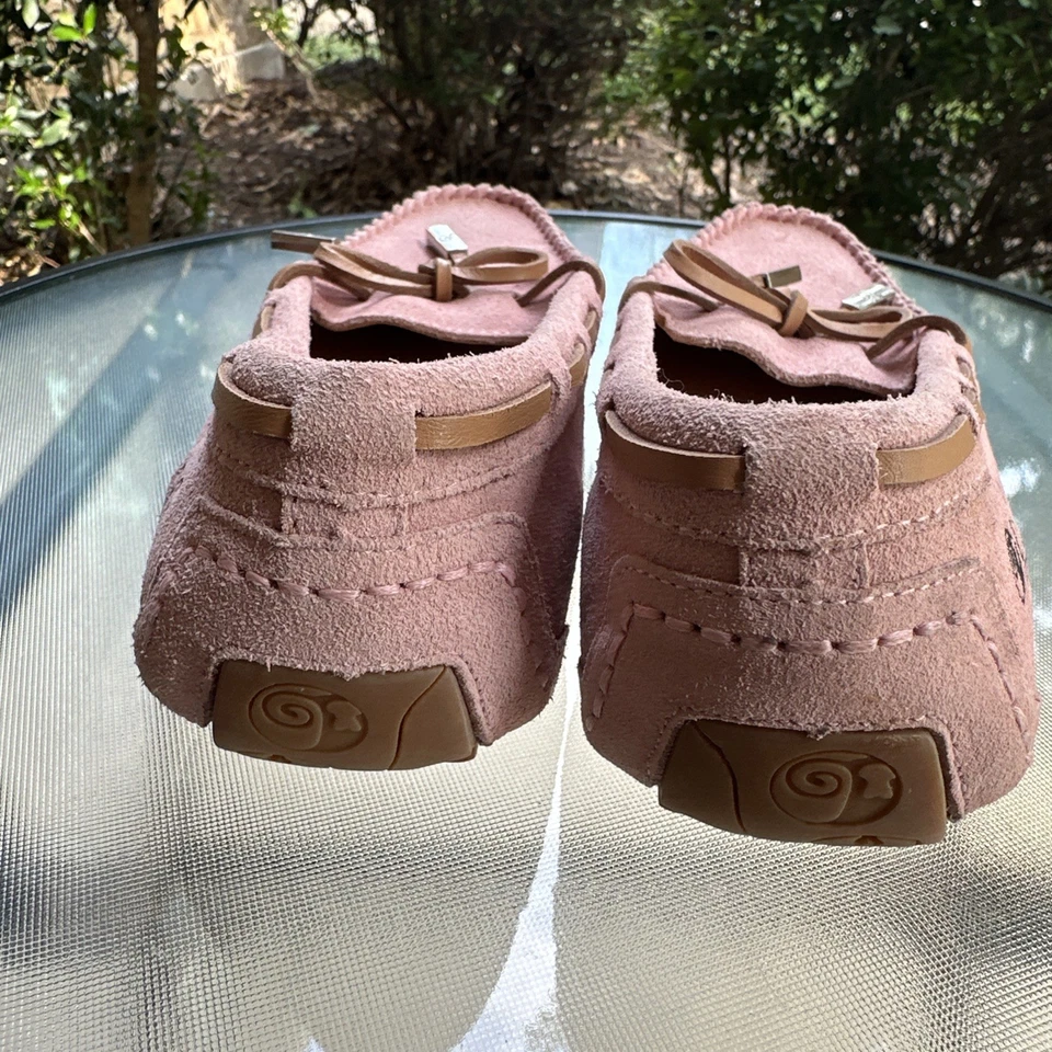 Mocasín UGG Zapatillas Australianas Piel de Oveja Lana Sin Cordones Mocasín Rosa Mujer Talla 5 Foto 3 de 4