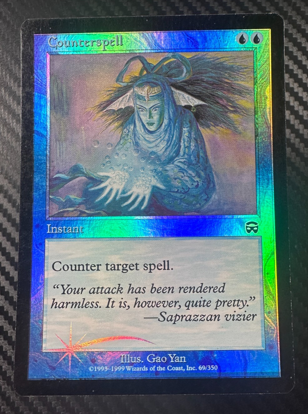 1999 MTG Mercadian Masques - COUNTERSPELL (Foil) - #69 - LP (B)