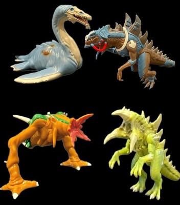  Godzilla Animated Zero TOYS SET OF 4 FIGURES.