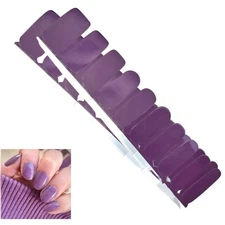 Jaysea Arts Nail Wraps - Color Purple Gray Street Nail Art Polish Strips - B4G1!