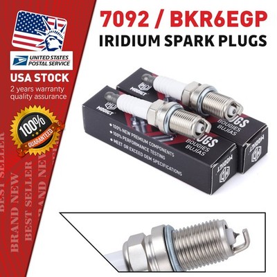 6Pcs High-quality Iridium Spark Plugs For NGK 7092/BKR6EGP OEM Replacement