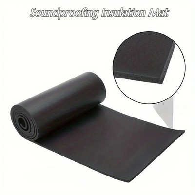 Self-Adhesive Rubber Foam Roll Soundproofing Insulation Waterproof DIY Car Home