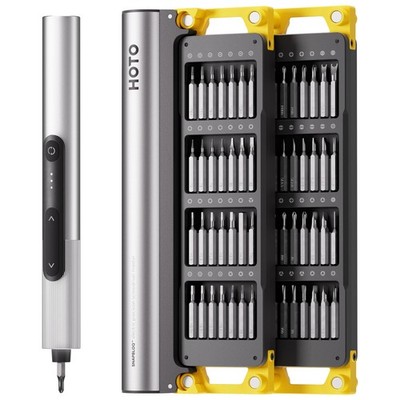 HOTO SNAPBLOQ  S-A01 3.7V Mini Electric Screwdriver with 56 Bits & 3 Torque... 